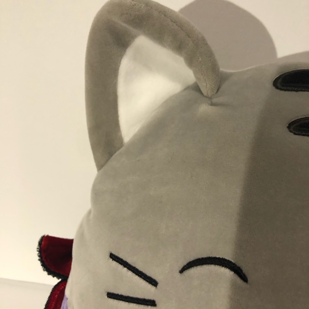 Kelly Toys Squishmallows 13" Tally Cat Halloween Vampire Purple Grey c. 2021 - Picture 5 of 17